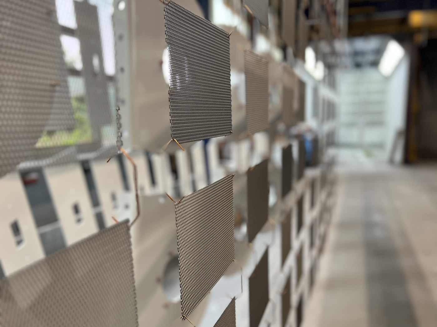 Pulverbeschichtete Gitterelemente im Detail